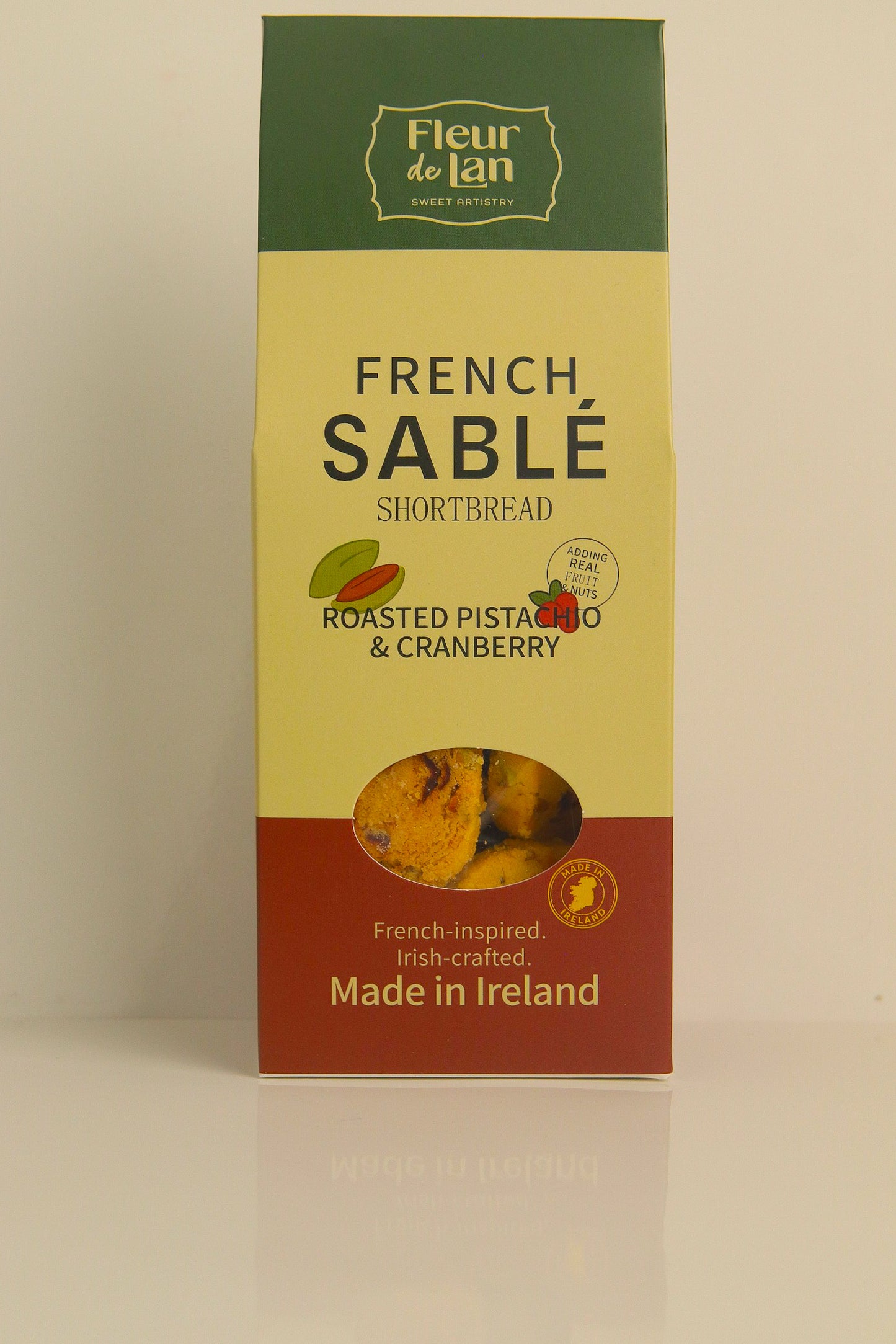 Roasted Pistachio &Cranberry French Sablé Shortbread
