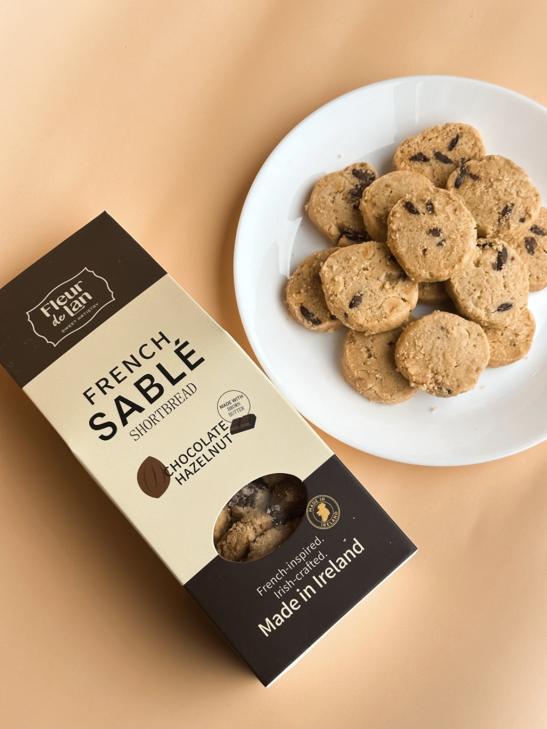 Hazelnut & Belgian Chocolate French Sablé Shortbread