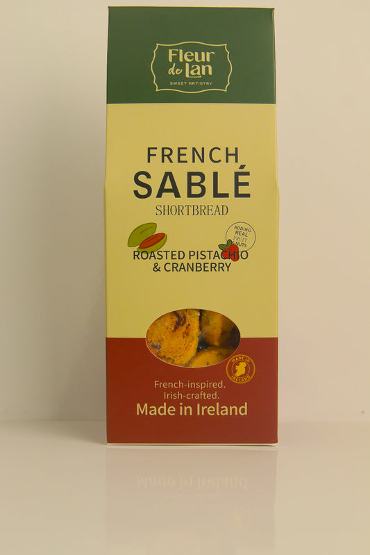 Roasted Pistachio &Cranberry French Sablé Shortbread