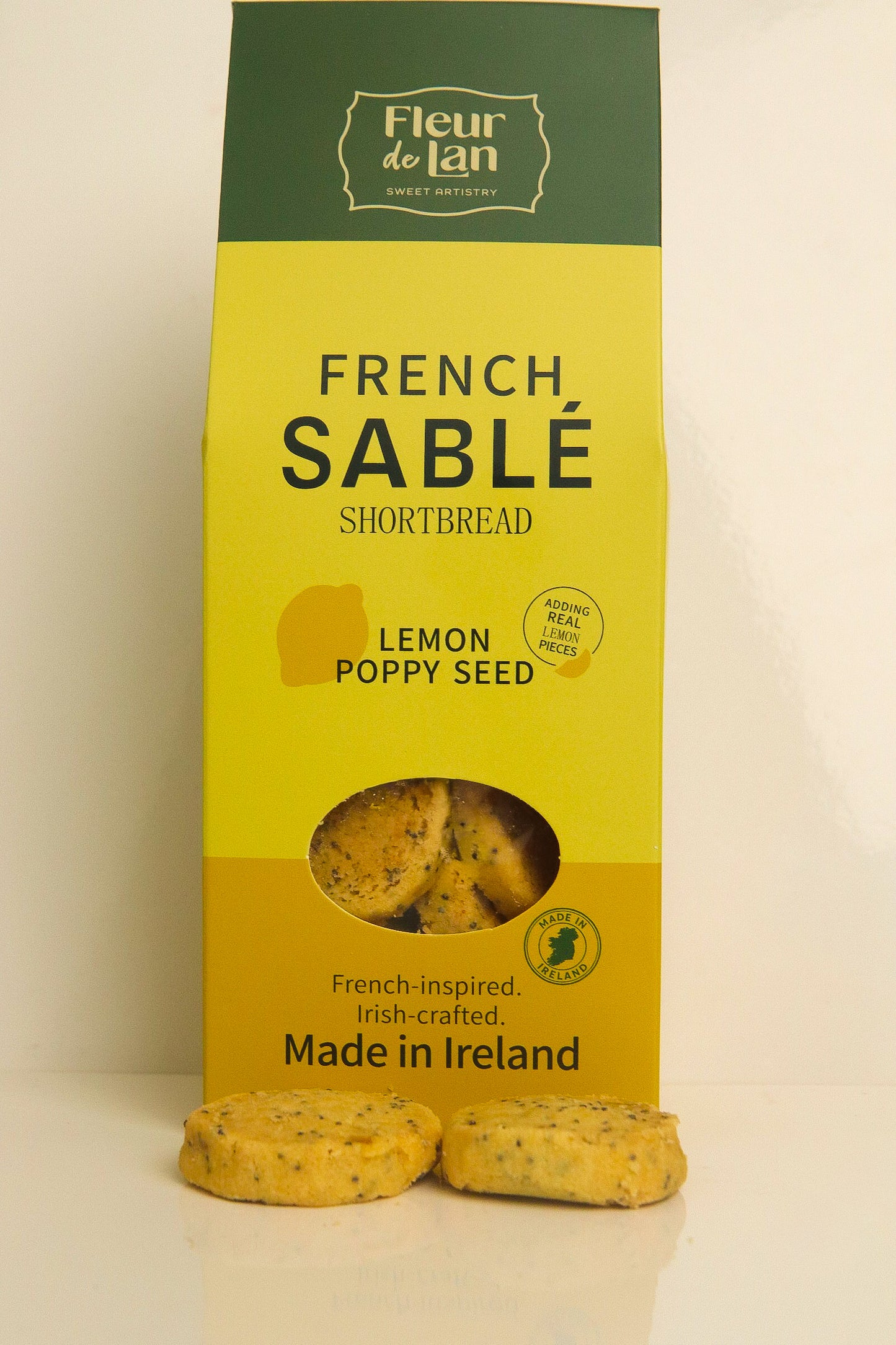 Lemon poppy seed French Sablé Shortbread