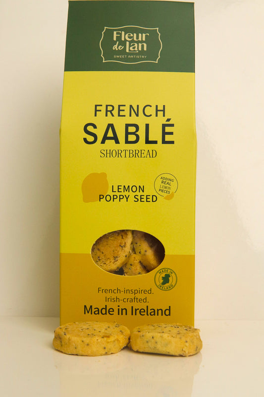 Lemon poppy seed French Sablé Shortbread
