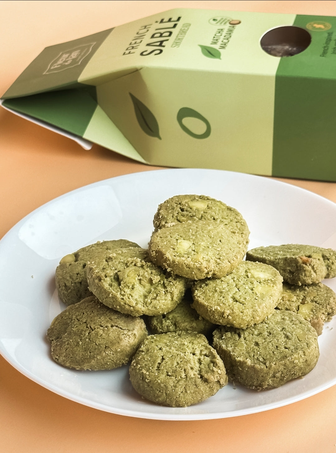 Matcha & Macadamia French Sablé Shortbread