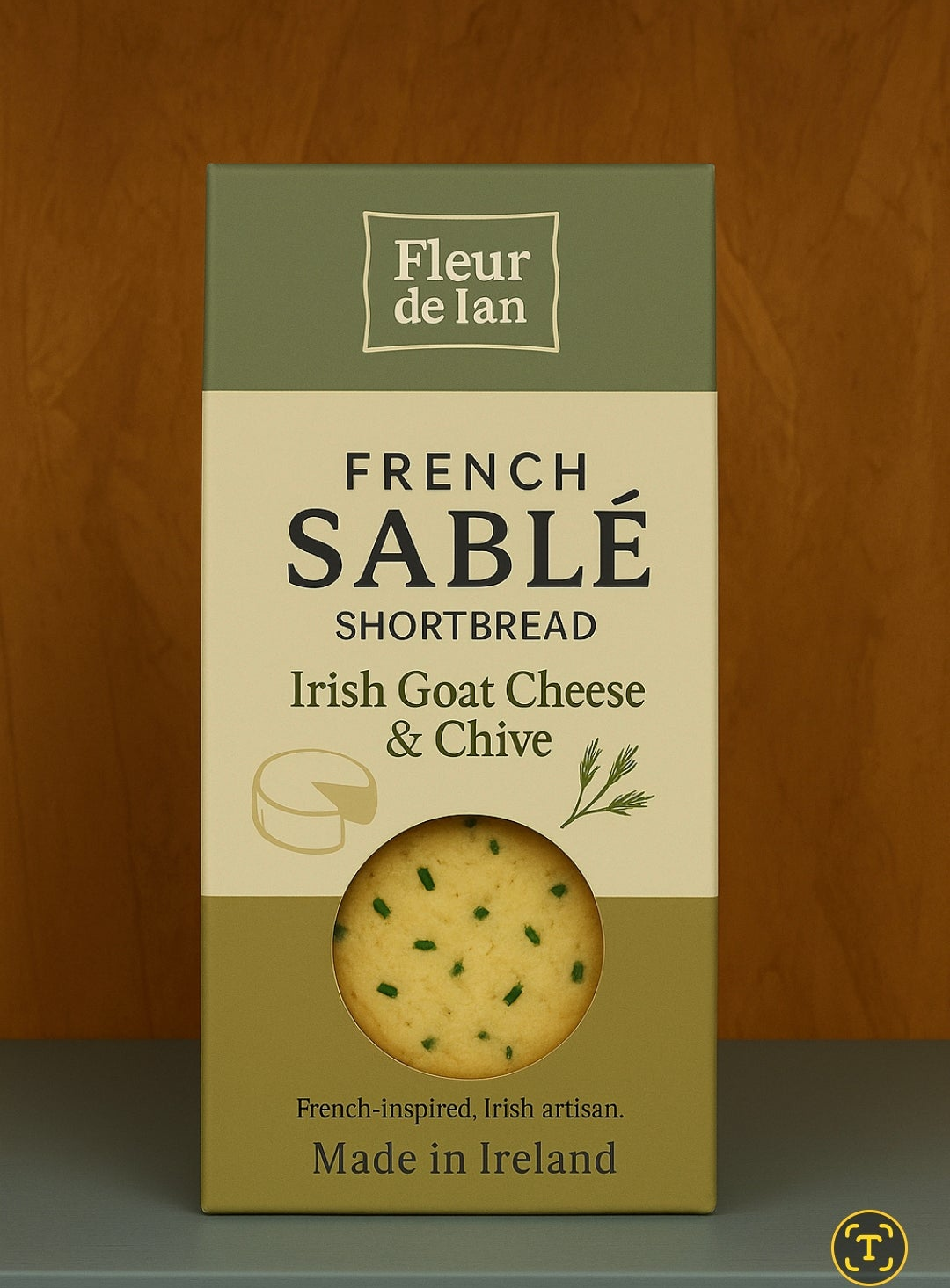 Irish Goat Cheese & Chive French Sablés — Savory Shortbread Biscuits