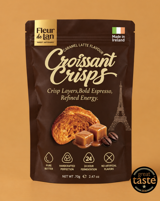 croissant crisps caramel latte flavor