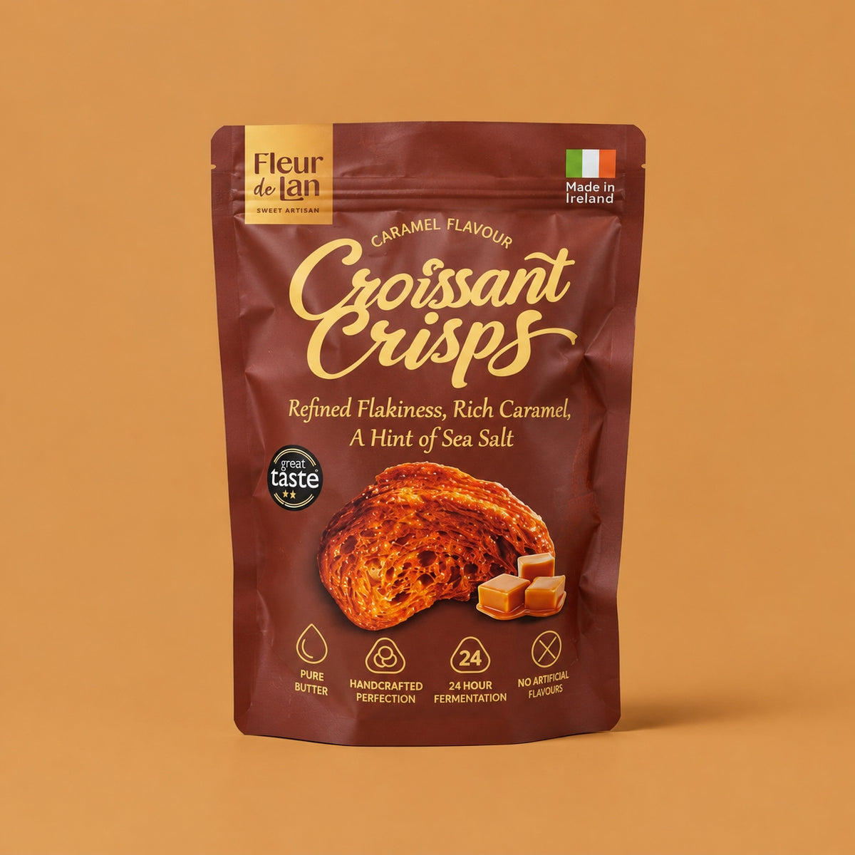 croissant crisps caramel flavor